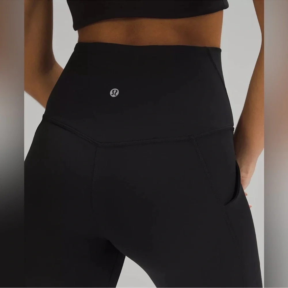 Lululemon Align High Rise Pant with Pockets 25” Black Size 2 Yoga Leggings